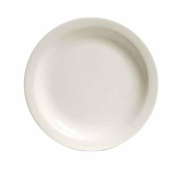 Tuxton China Nevada 5.5 in. Narrow Rim Plate - White - 3 Dozen TNR-005